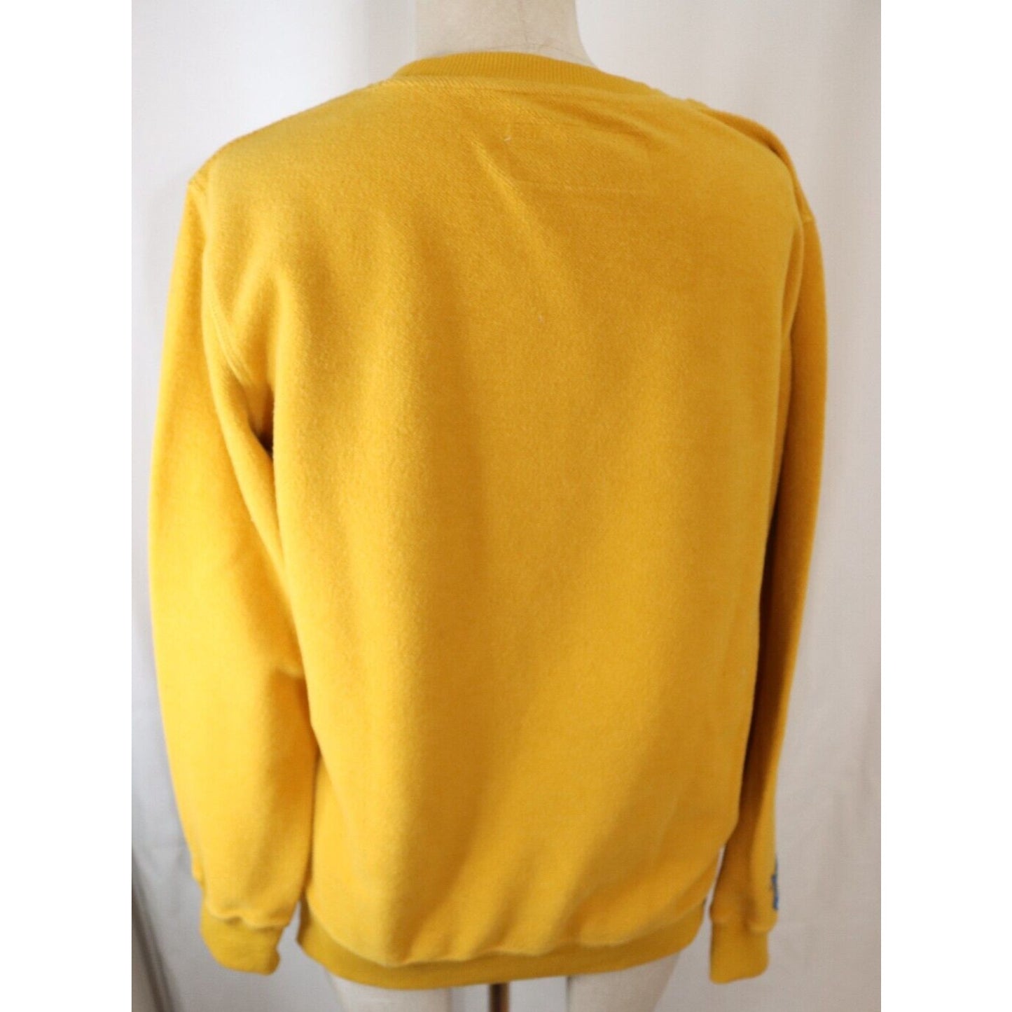 Dutch Bros Yellow Sweater Size Small Cotton Long Sleeve
