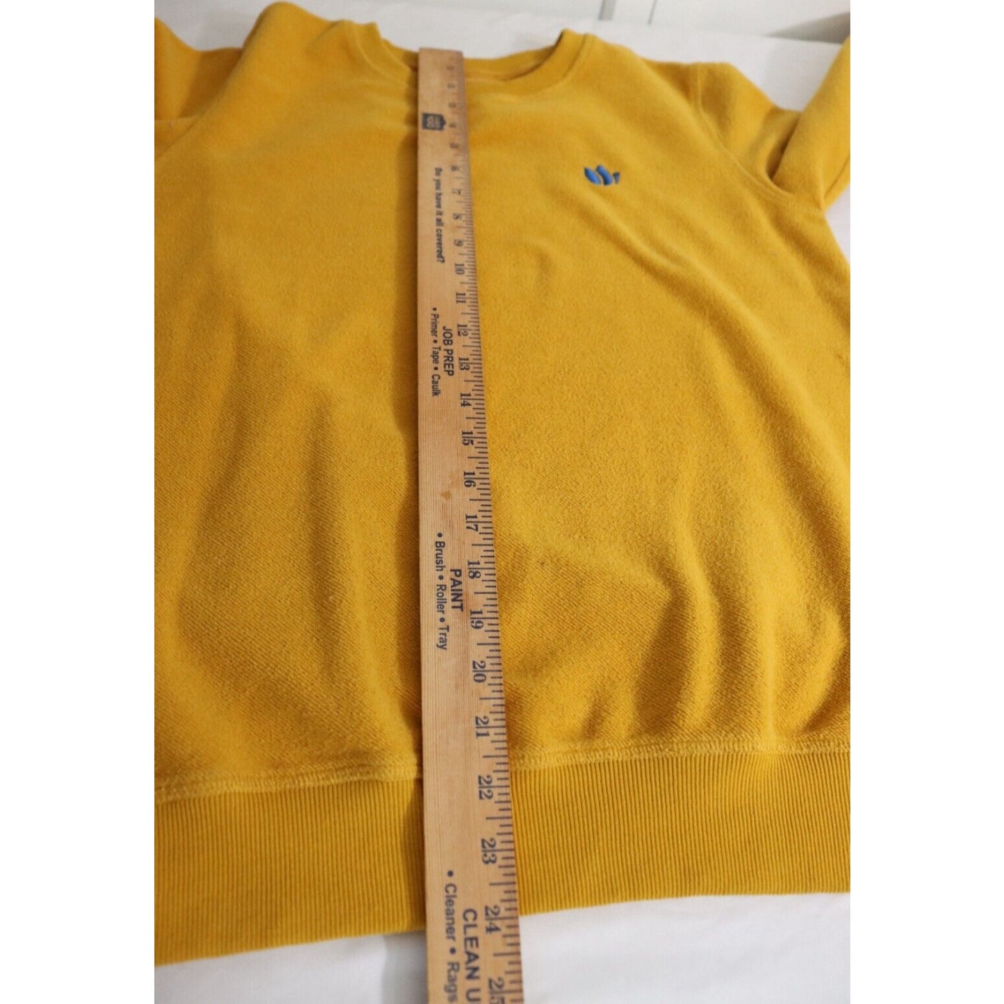 Dutch Bros Yellow Sweater Size Small Cotton Long Sleeve