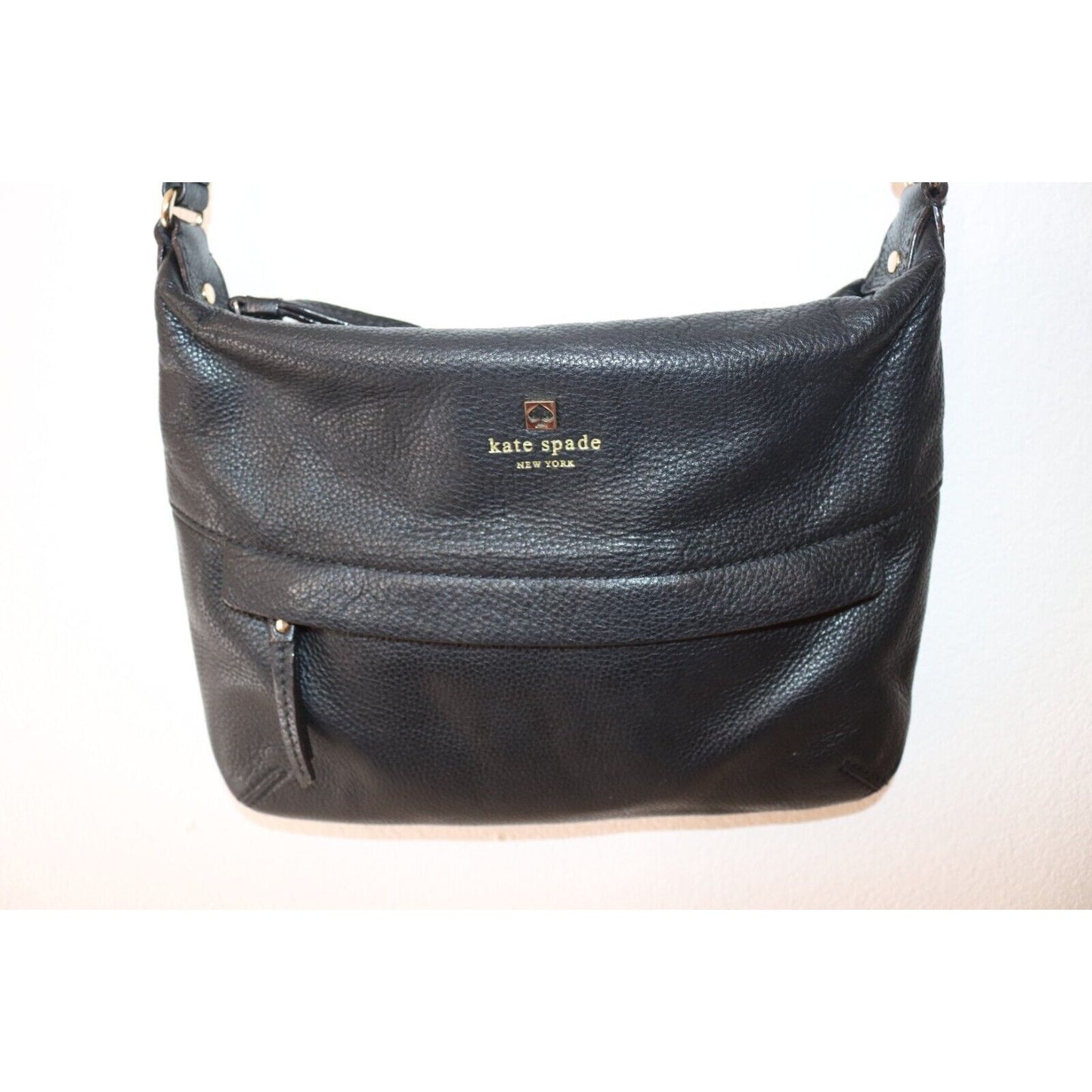 Kate Spade Crossbody Leather Black Lined Adjustable
