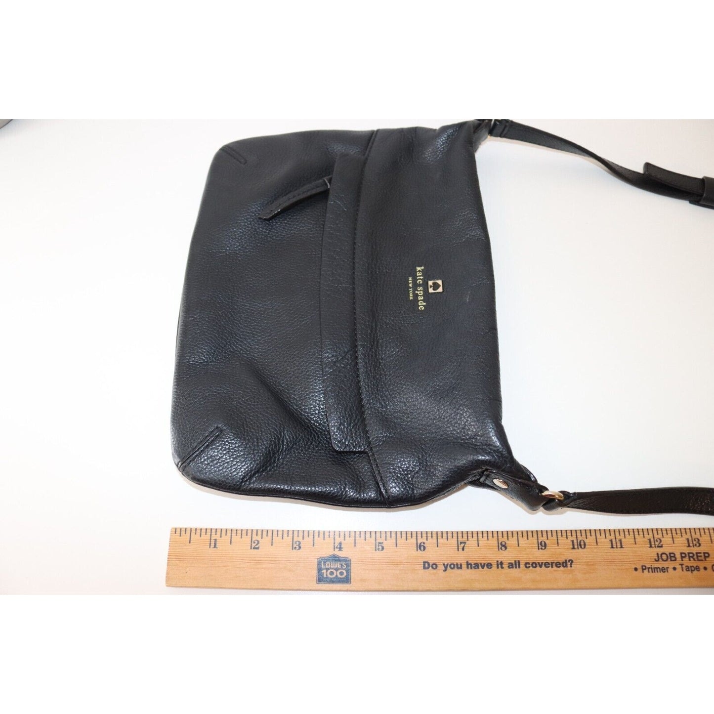 Kate Spade Crossbody Leather Black Lined Adjustable