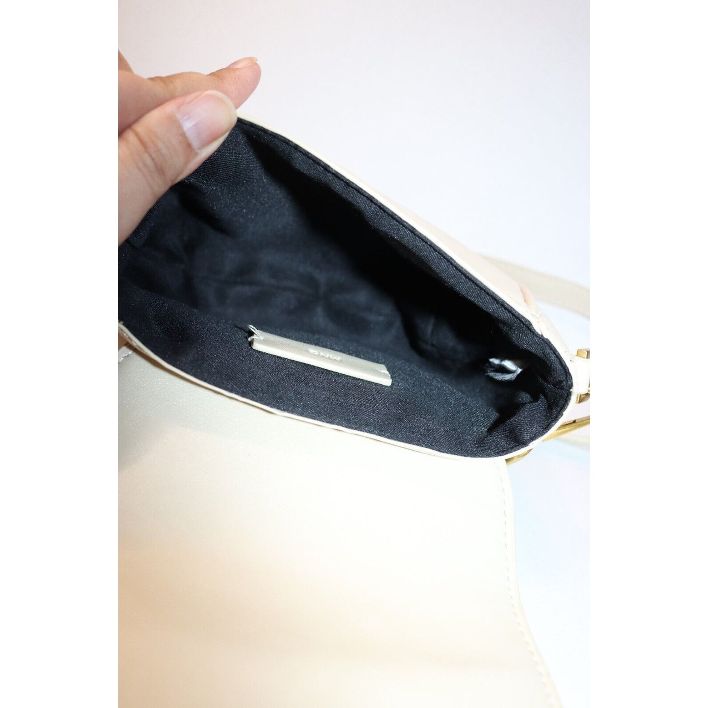 MNG Mango Beige Crossbody Bag Faux Leather Small Shopper Bag