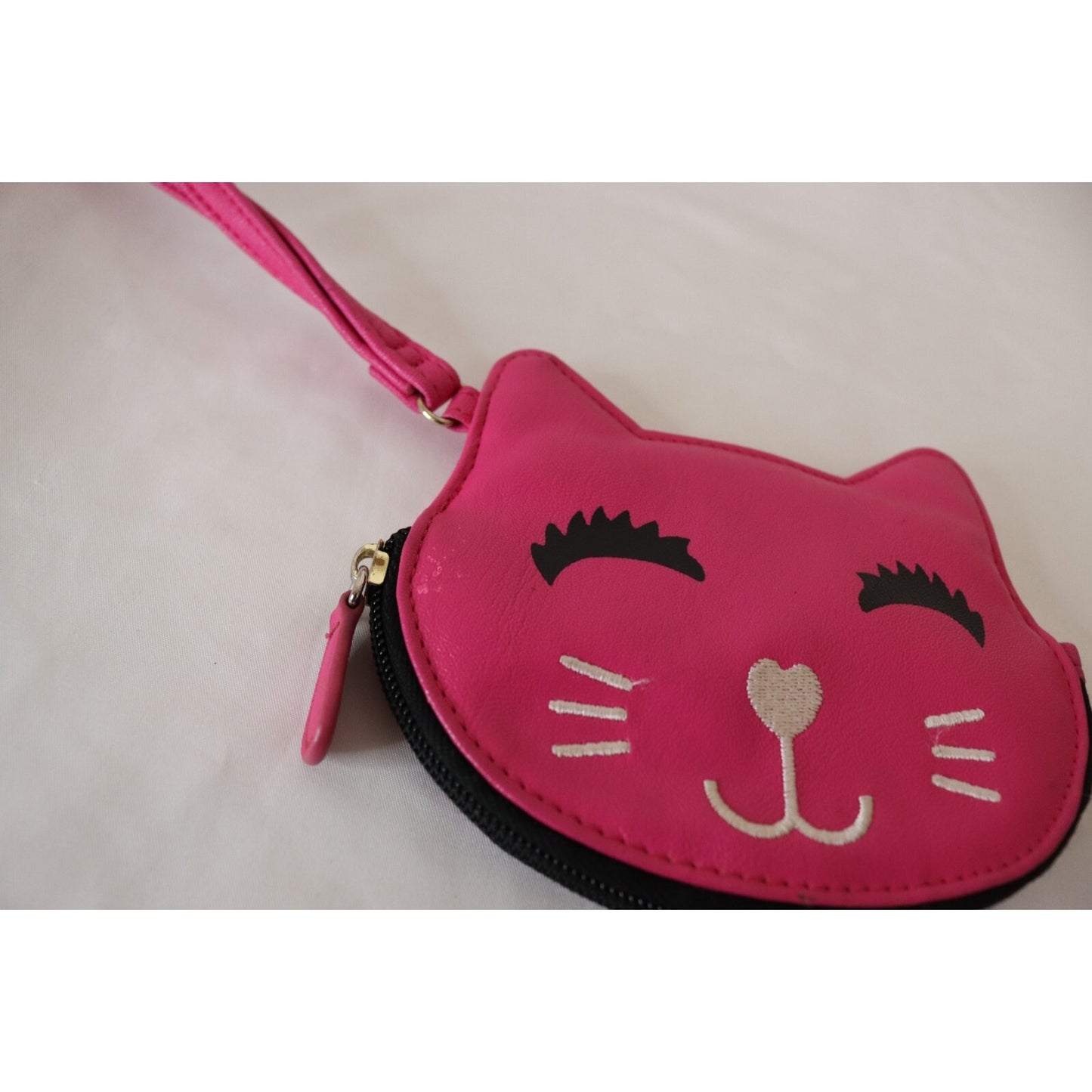 Luv Betsey Johnson Pink Cat Wristlet Wallet