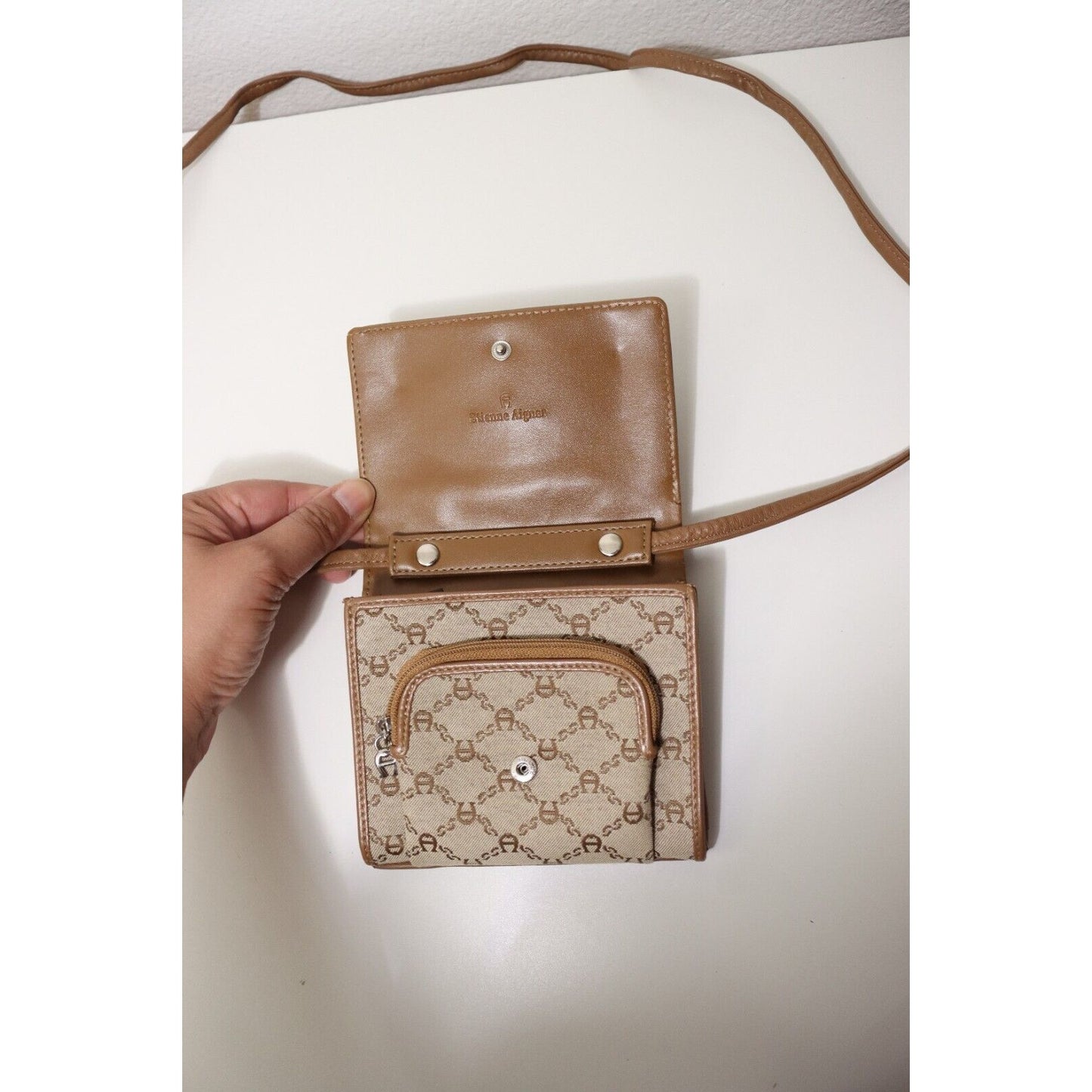 Etienne Aigner Crossbody Wallet Detachable Strap