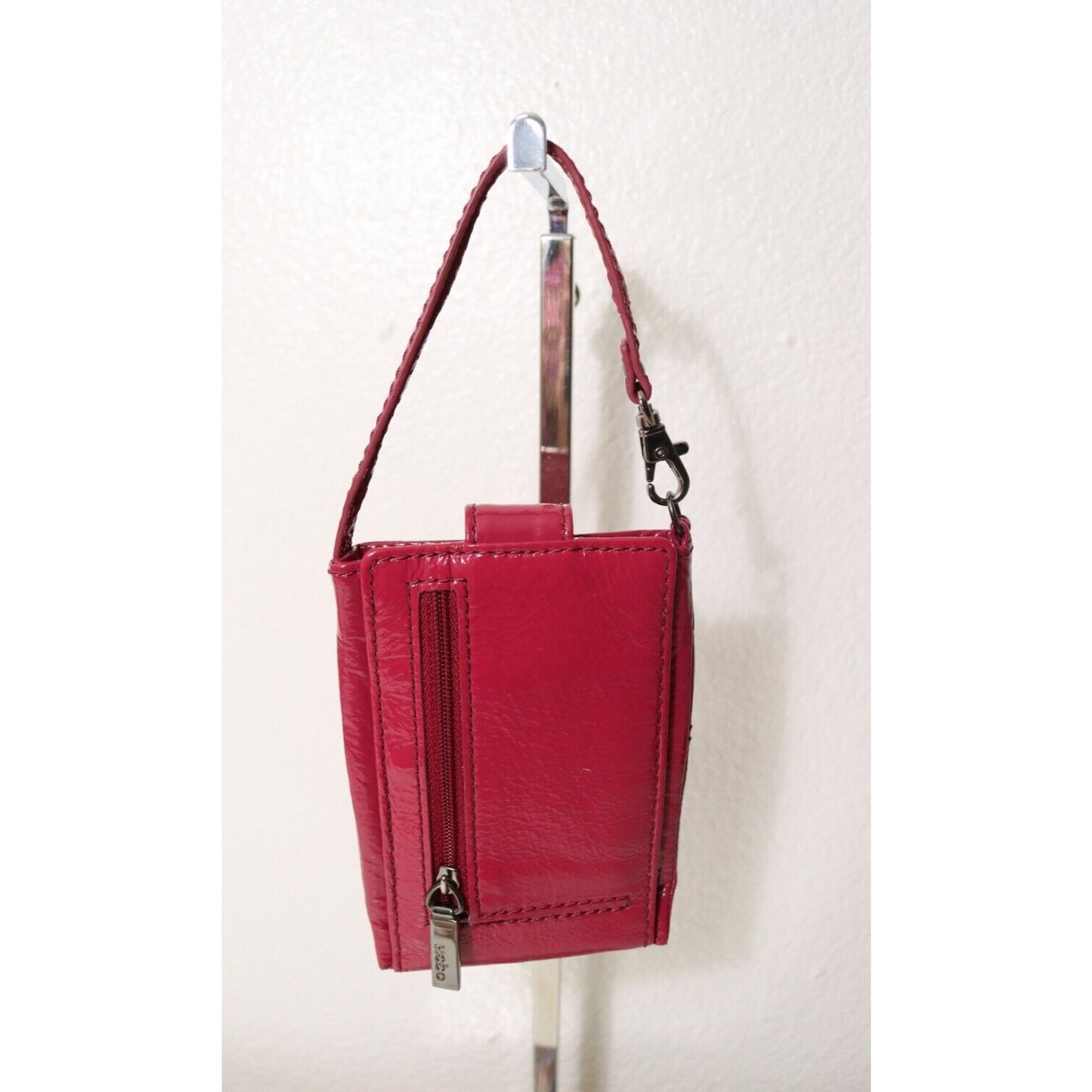 Hobo International Purple Cellphone Holder with Credit Card Patent Leather