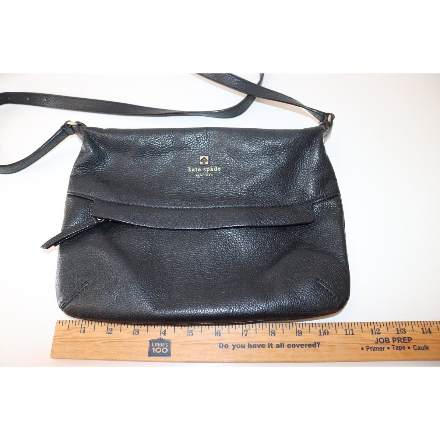 Kate Spade Crossbody Leather Black Lined Adjustable