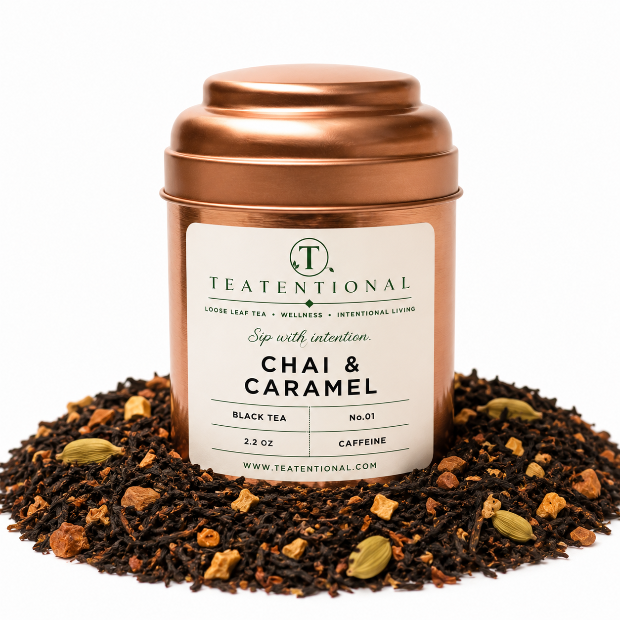 Chai Caramel Loose Leaf Tea | Spiced Black Tea Blend | No. 01