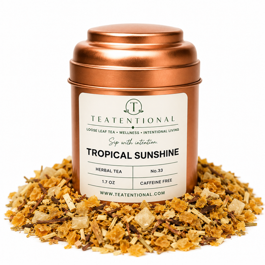 Tropical Sunshine Green Rooibos Loose Leaf Tea | Fruity Caffeine Free Blend | No. 33