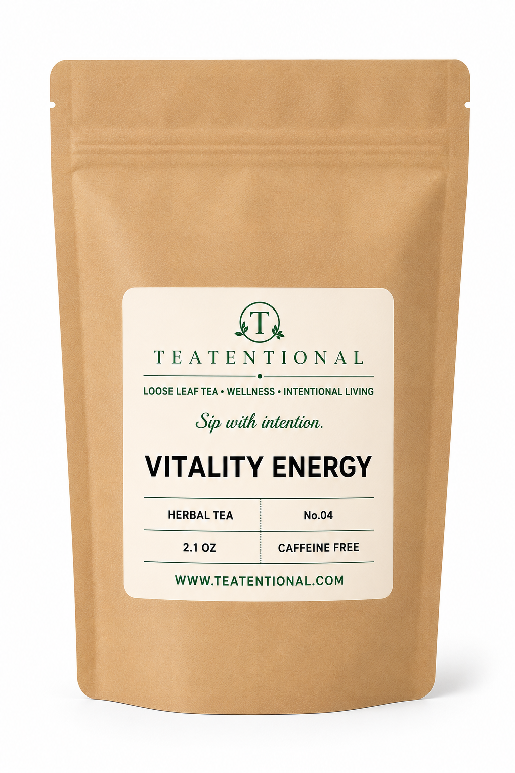 Vitality Energy Tea | Herbal Energy & Focus Loose Leaf Blend | No. 04