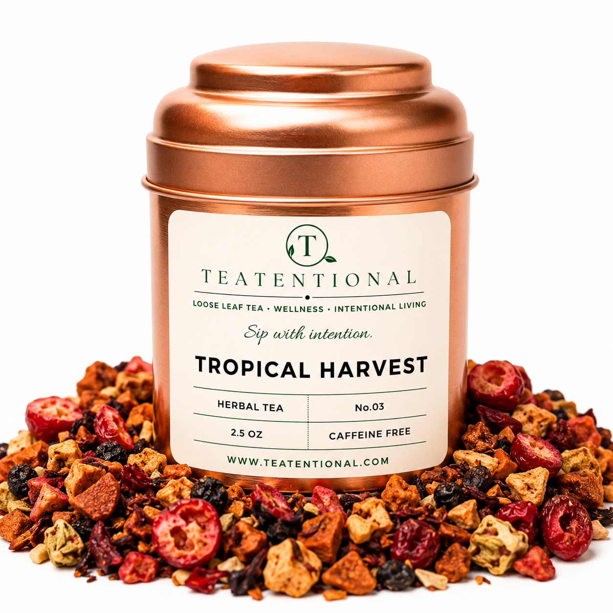 Tropical Harvest Tea | Caffeine Free Fruit Herbal Blend | No. 03