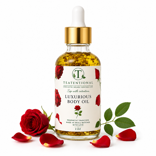Rose Body Oil for Dry Skin – Natural Moisturizing Oil with Calendula & Black Seed