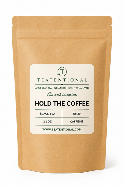 Hold the Coffee black tea - second view