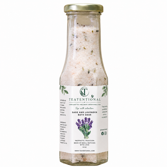Sage & Lavender Bath Soak – Purifying & Soothing Herbal Soak