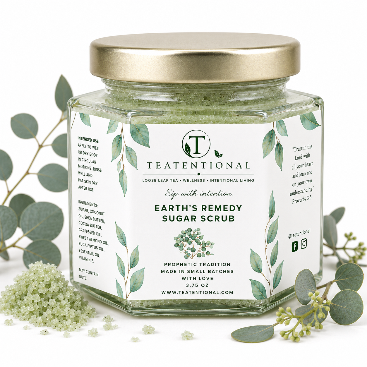 Eucalyptus Sugar Scrub – Invigorating Exfoliation for Smooth, Refreshed Skin