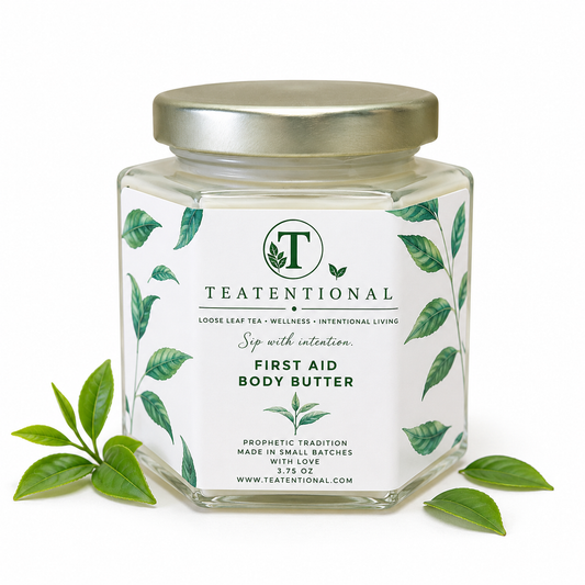 Tea Tree Whipped Body Butter – Natural First Aid for Skin Relief & Recovery