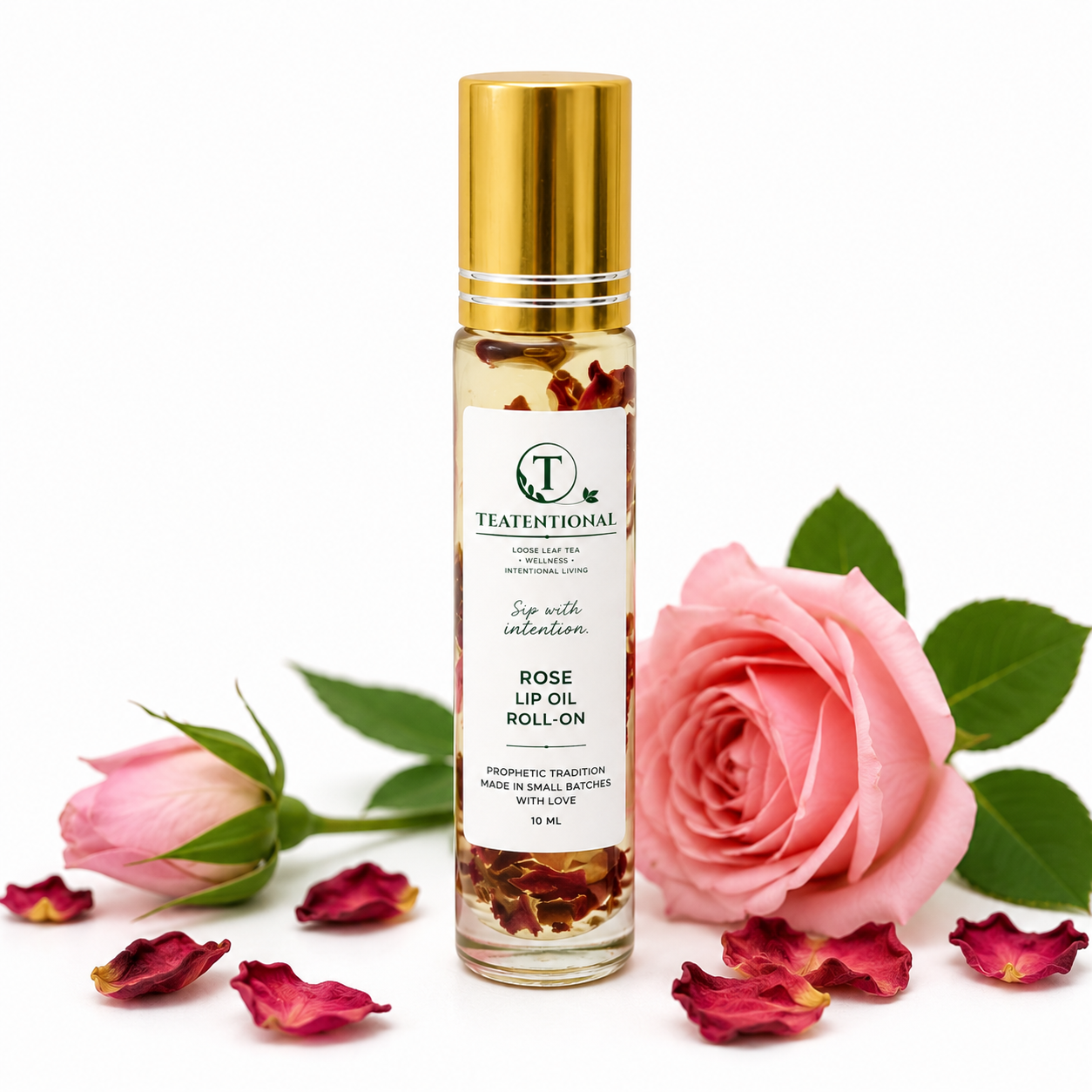 Luxurious Botanical Rose Lip Oil- Soften, Shine & Soothe Naturally