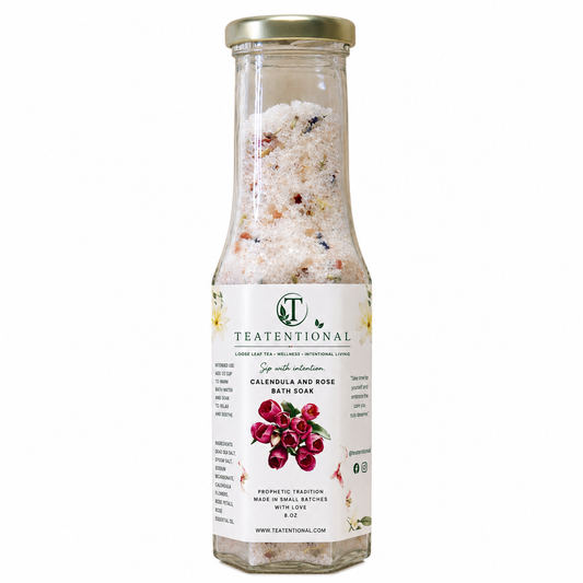 Unscented Calendula and Rose Bath Soak – Pure & Gentle Mineral Soak