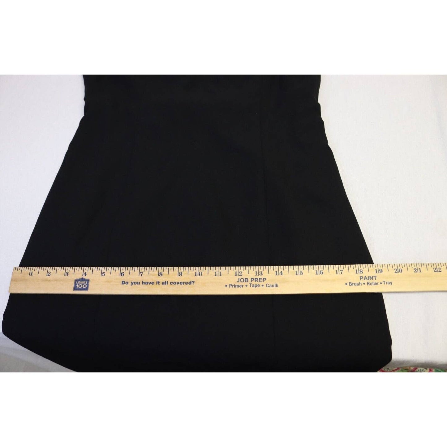 Laundry By Shelli Segal Black Evening Dress Sleeveless V Neck 56" Size 14