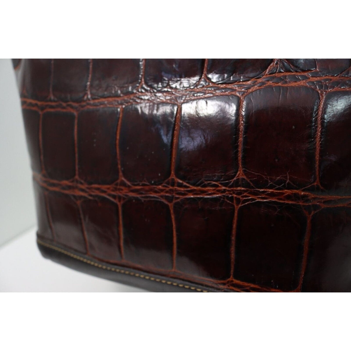 Dooney and Bourke Leather Shoulder Bag Embossed Leather