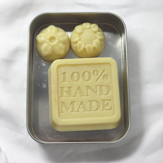 Organic Chamomile &amp; Rose Lotion Bar – Soothing Hydration for Sensitive Skin